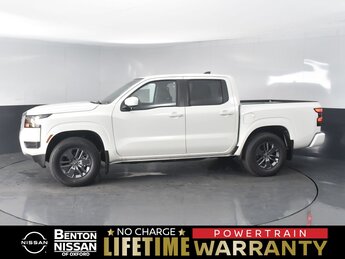 2025 Glacier White Nissan Frontier SV 4 Door 3.8L DI DOHC 24V V6 Engine Automatic RWD
