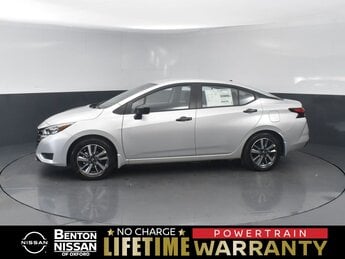 2025 Brilliant Silver Metallic Nissan Versa S Automatic (CVT) 4 Door Car FWD 1.6L I4 DOHC 16V Engine