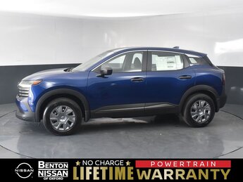 2025 Deep Blue Pearl Nissan Kicks S AWD SUV 2.0L DOHC Engine