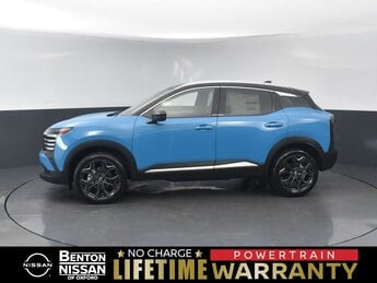 2025 Arctic Ice Blue Metallic/Super Black Nissan Kicks SR 4 Door 2.0L DOHC Engine FWD SUV