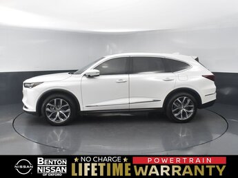2024 White Acura MDX w/Technology Package Automatic 3.5L V6 SOHC i-VTEC 24V Engine AWD
