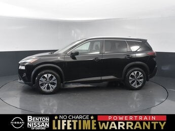 2022 Super Black Nissan Rogue SV FWD 1.5L I3 Turbocharged DOHC 12V LEV3-ULEV50 201hp Engine 4 Door