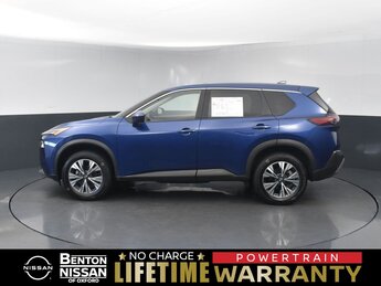 2023 Caspian Blue Metallic Nissan Rogue SV 4 Door SUV 1.5L I3 Turbocharged DOHC 12V LEV3-ULEV50 201hp Engine AWD Automatic (CVT)