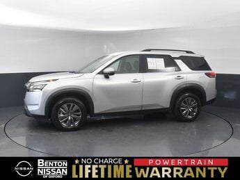 2025 Brilliant Silver Metallic Nissan Pathfinder SV SUV 3.5L V6 DOHC Engine FWD