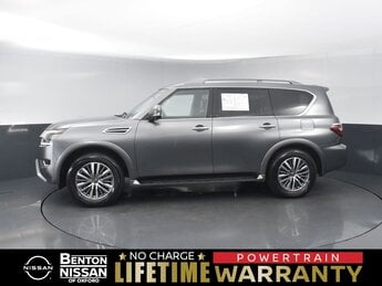 2023 Gun Metallic Nissan Armada SL SUV Automatic 5.6L V8 DOHC 32V LEV3-ULEV125 400hp Engine