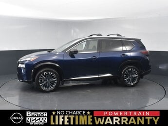 2025 Deep Ocean Blue Pearl/Super Black Nissan Rogue Platinum SUV 4 Door 1.5L DOHC Engine