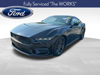 2025 Shadow Black Ford Mustang EcoBoost Premium EcoBoost 2.3L I4 GTDi DOHC Turbocharged VCT Engine Automatic RWD 2 Door