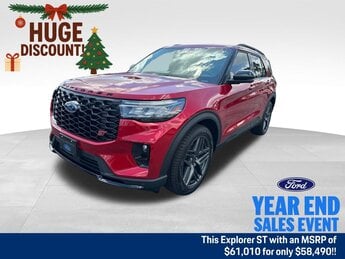 2025 Ford Explorer ST 4 Door 3.0L EcoBoost V6 Engine RWD Automatic