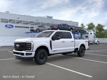 2025 Star White Metallic Tri-Coat Ford Super Duty F-250 SRW Platinum 4X4 Automatic 6.7L High Output Power Stroke V8 Diesel Engine 4 Door Truck