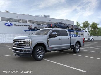2025 Glacier Gray Metallic Tri-Coat Ford Super Duty F-250 SRW Lariat Automatic 6.7L High Output Power Stroke V8 Diesel Engine 4 Door