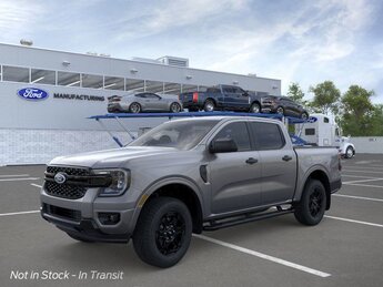 2025 Carbonized Gray Metallic Ford Ranger XLT EcoBoost 2.3L I4 GTDi DOHC Turbocharged VCT Engine Truck 4X4