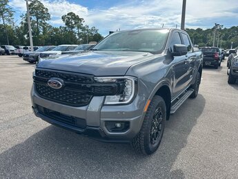 2025 Carbonized Gray Metallic Ford Ranger XLT EcoBoost 2.3L I4 GTDi DOHC Turbocharged VCT Engine Truck 4X4