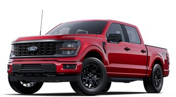 2025 Rapid Red Metallic Tinted Clearcoat Ford F-150 STX Truck 2.7L V6 EcoBoost Engine Automatic 4 Door 4X4
