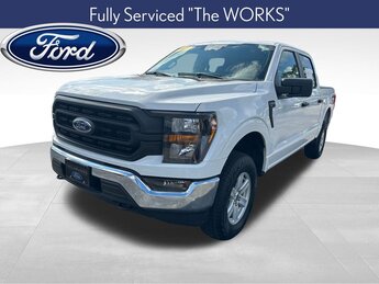 2023 Oxford White Ford F-150 XL 4X4 Automatic 3.5L V6 EcoBoost Engine Truck