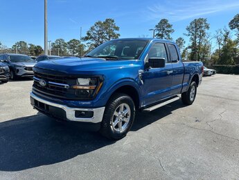2025 Atlas Blue Metallic Ford F-150 XLT 4X4 3.5L V6 EcoBoost Engine Truck 4 Door Automatic