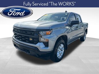 2024 Sterling Gray Metallic Chevrolet Silverado 1500 WT 4 Door EcoTec3 5.3L V8 Engine Truck Automatic