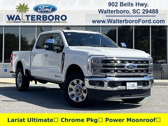 2025 Star White Metallic Tri-Coat Ford Super Duty F-350 SRW Lariat Automatic 4X4 Truck Power Stroke 6.7L V8 DI 32V OHV Turbodiesel Engine