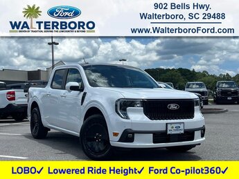 2025 Oxford White Ford Maverick Lobo High Automatic EcoBoost 2.0L I4 GTDi DOHC Turbocharged VCT Engine Truck 4 Door AWD