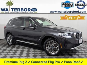 2022 Dark Graphite Metallic BMW X3 xDrive30i 4 Door AWD 2.0L I4 TwinPower Turbo Engine Automatic