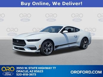 2025 Oxford White Ford Mustang EcoBoost EcoBoost 2.3L I4 GTDi DOHC Turbocharged VCT Engine RWD Automatic Coupe