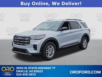 2025 Iconic Silver Metallic Ford Explorer Active Automatic 4 Door 2.3L EcoBoost I-4 Engine RWD
