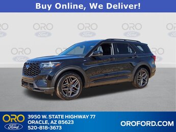 2025 Agate Black Metallic Ford Explorer ST-Line Automatic 2.3L EcoBoost I-4 Engine 4 Door RWD SUV