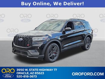 2025 Agate Black Metallic Ford Explorer ST 4 Door 3.0L EcoBoost V6 Engine SUV Automatic 4X4