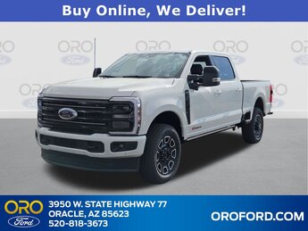 2025 Star White Metallic Tri-Coat Ford Super Duty F-250 SRW Platinum 4 Door Truck Automatic