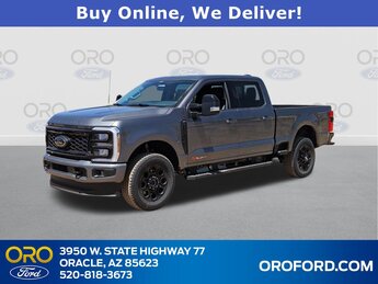 2025 Gray Metallic Ford Super Duty F-250 SRW Lariat 6.7L High Output Power Stroke V8 Diesel Engine 4X4 4 Door Truck