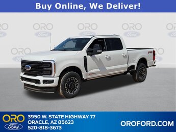2025 Star White Metallic Tri-Coat Ford Super Duty F-250 SRW Platinum Truck 4 Door Automatic 6.7L High Output Power Stroke V8 Diesel Engine