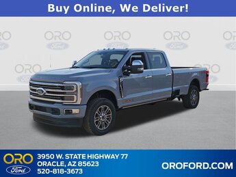 2025 Gray Metallic Ford Super Duty F-350 SRW Platinum Truck 4 Door Automatic 6.7L High Output Power Stroke V8 Diesel Engine 4X4