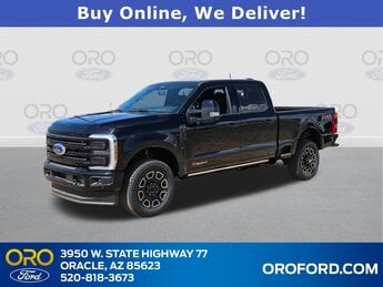 2025 Agate Black Metallic Ford Super Duty F-350 SRW Platinum 4X4 6.7L High Output Power Stroke V8 Diesel Engine 4 Door Automatic