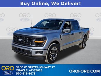 2025 Iconic Silver Metallic Ford F-150 STX 4 Door RWD 2.7L V6 EcoBoost Engine