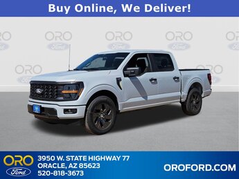 2025 Iconic Silver Metallic Ford F-150 STX RWD 2.7L V6 EcoBoost Engine Automatic 4 Door