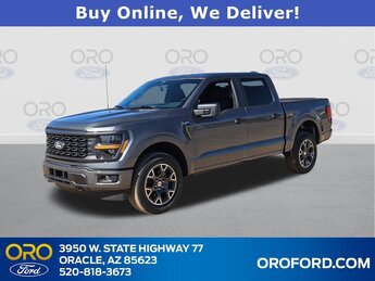 2025 Gray Metallic Ford F-150 STX 4X4 2.7L V6 EcoBoost Engine Truck