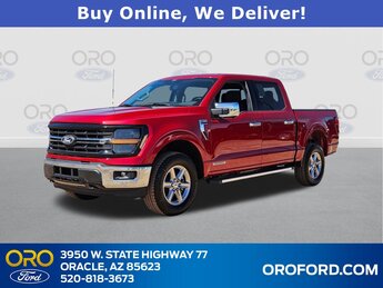2025 Rapid Red Metallic Tinted Clearcoat Ford F-150 XLT 4X4 Truck 3.5L PowerBoost Full-Hybrid V6 Engine