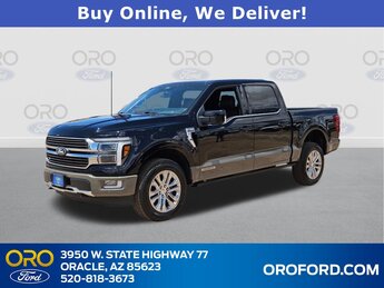 2025 Agate Black Metallic Ford F-150 King Ranch 4 Door Truck 3.5L PowerBoost Full-Hybrid V6 Engine