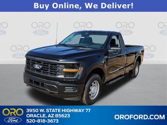 2024 Agate Black Metallic Ford F-150 XL 4X4 Automatic 2.7L V6 EcoBoost Engine 2 Door