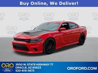 2018 Torred Clearcoat Dodge Charger R/T Scat Pack RWD Automatic 4 Door Sedan SRT HEMI 6.4L V8 MDS Engine