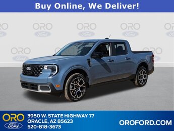 2025 Azure Gray Metallic Tri-Coat Ford Maverick LARIAT Automatic (CVT) 4 Door Truck