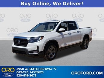 2023 White Honda Ridgeline RTL-E Automatic 4 Door Truck