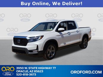 2023 White Honda Ridgeline RTL-E Automatic 4 Door Truck