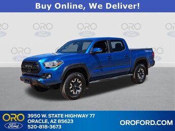 2018 Blazing Blue Pearl Toyota Tacoma 4X4 3.5L V6 PDI DOHC 24V LEV3-ULEV70 278hp Engine 4 Door Truck