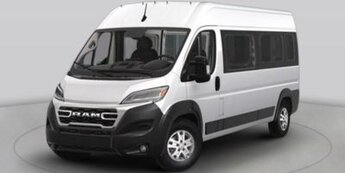 2025 Ceramic Gray Clearcoat Ram ProMaster 2500 Window Van High Roof Automatic Van FWD 3.6L V6 24V VVT Engine 3 Door