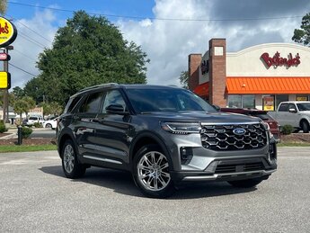 2025 Carbonized Gray Metallic Ford Explorer Platinum 4 Door 2.3L EcoBoost I-4 Engine SUV 4X4