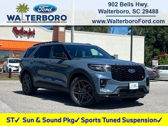 2025 Vapor Blue Metallic Ford Explorer ST Automatic RWD SUV 4 Door 3.0L EcoBoost V6 Engine