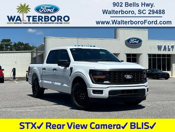 2025 Oxford White Ford F-150 STX 2.7L V6 EcoBoost Engine Automatic RWD Truck 4 Door