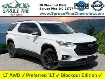 2019 Summit White Chevrolet Traverse LT Cloth AWD 3.6L V6 SIDI VVT Engine 4 Door