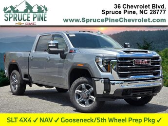 2025 Sterling Metallic GMC Sierra 2500HD SLT Automatic 6.6L V8 Engine 4 Door 4X4