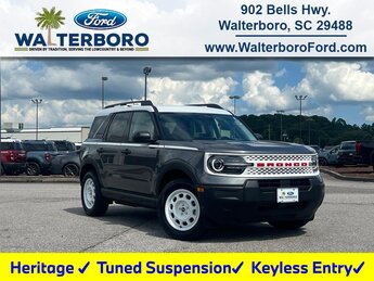 2025 Carbonized Gray Metallic Ford Bronco Sport Heritage 4 Door 4X4 Automatic 1.5L EcoBoost Engine
